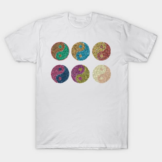 Yin Yang 1-6 T-Shirt by Abstract Scribbler